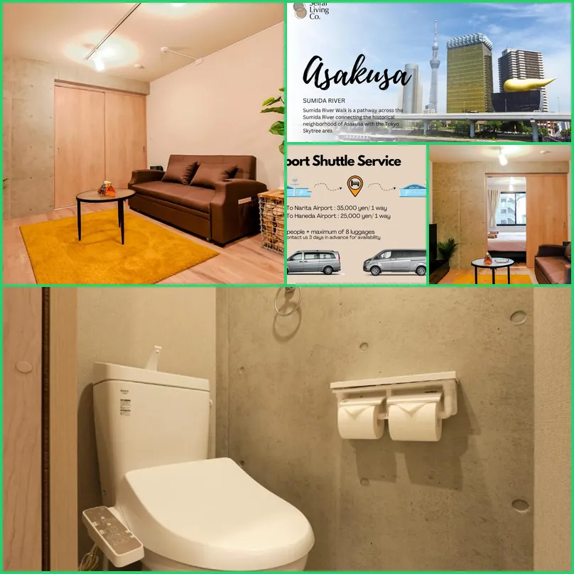 Seirai Asakusa Vacation Rental - 3 minutes from station 호텔 기타 이미지
