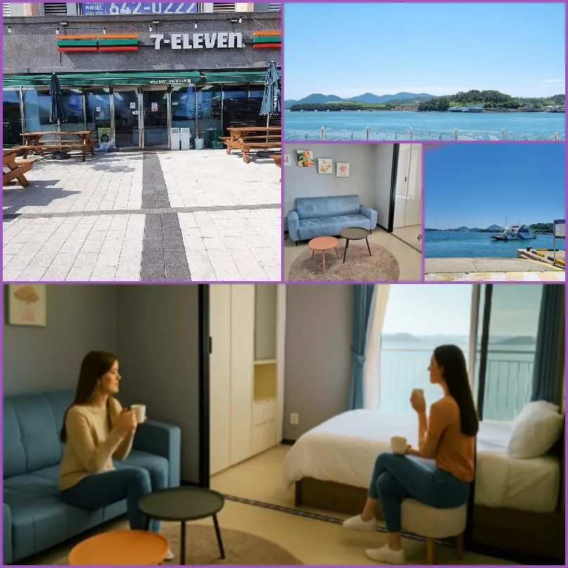J910 Yeosu Ubless 16-pyeong Deluxe Queen Bed Ocean View Room 호텔 기타 이미지