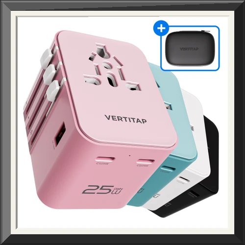 버티탭 트레블러 에어 PD 25W 멀티탭 멀티 어댑터 해외 전세계 여행용 멀티탭 usb 콘센트 플러그 돼지코 일본 베트남 중국 홍콩 태국 대만 필리핀 미국 유럽 싱가포르 호주 사진2