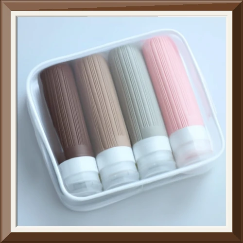 여행용 실리콘 공병 수영장 샴푸 통 캠핑 소분 용기 대용량 90ml 4P세트 트래블투게더 사진1
