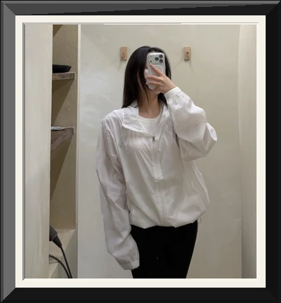 [남녀공용] 초경량 후드 바람막이 5color 베이직or크롭기장 윈드브레이커 여름 점퍼 오버핏 자켓 생활방수 커플룩 빅사이즈 캠핑 여행 러닝 데일리 아우터 사진1