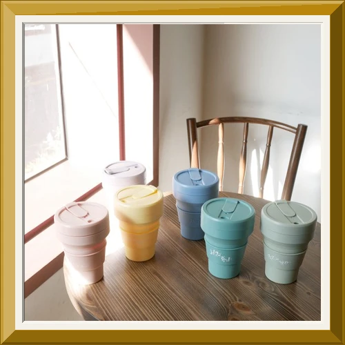 스토조 접이식 실리콘 텀블러 비기 컬렉션 470ml, 캘리그라피 카네이션 사진2