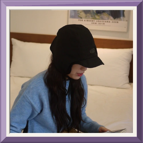 여성 겨울 방한 뽀글이 귀달이 모자 털 귀도리 군밤모자 사진2