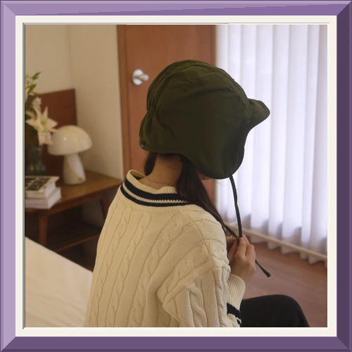 여성 겨울 방한 뽀글이 귀달이 모자 털 귀도리 군밤모자 사진4
