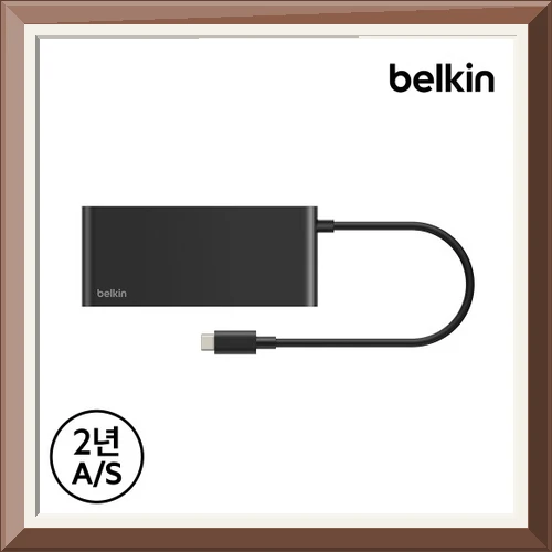 벨킨 8in1 유니버셜 USB C타입 멀티 허브 100W 기가비트 이더넷 INC024fq 맥북 노트북 USB확장 사진4