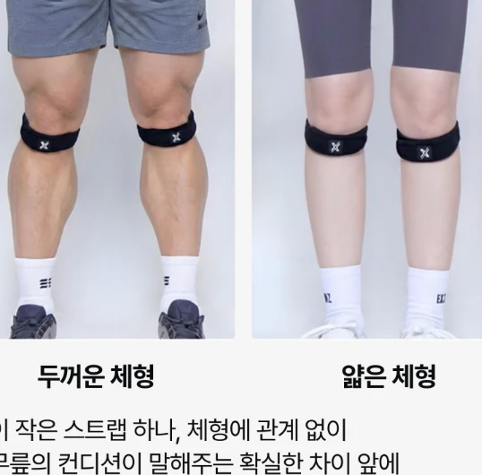 엑셀런즈 러닝 무릎보호대 슬개건 슬개골 보호대 테이핑 등산 운동 아대 밴드 한쪽 사진5